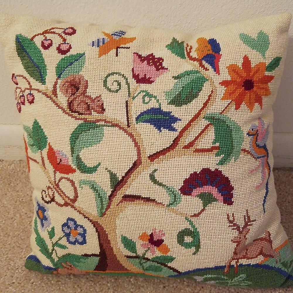 Embroidered pillows